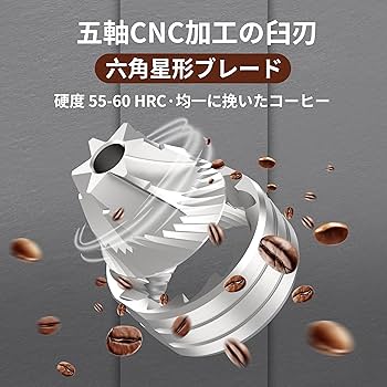 MoMansion 手挽きコーヒーミル 手動式 コーヒーグラインダー 粗さ調整可 Amazon | MoMansion 手挽きコーヒーミル 手動式 コーヒー